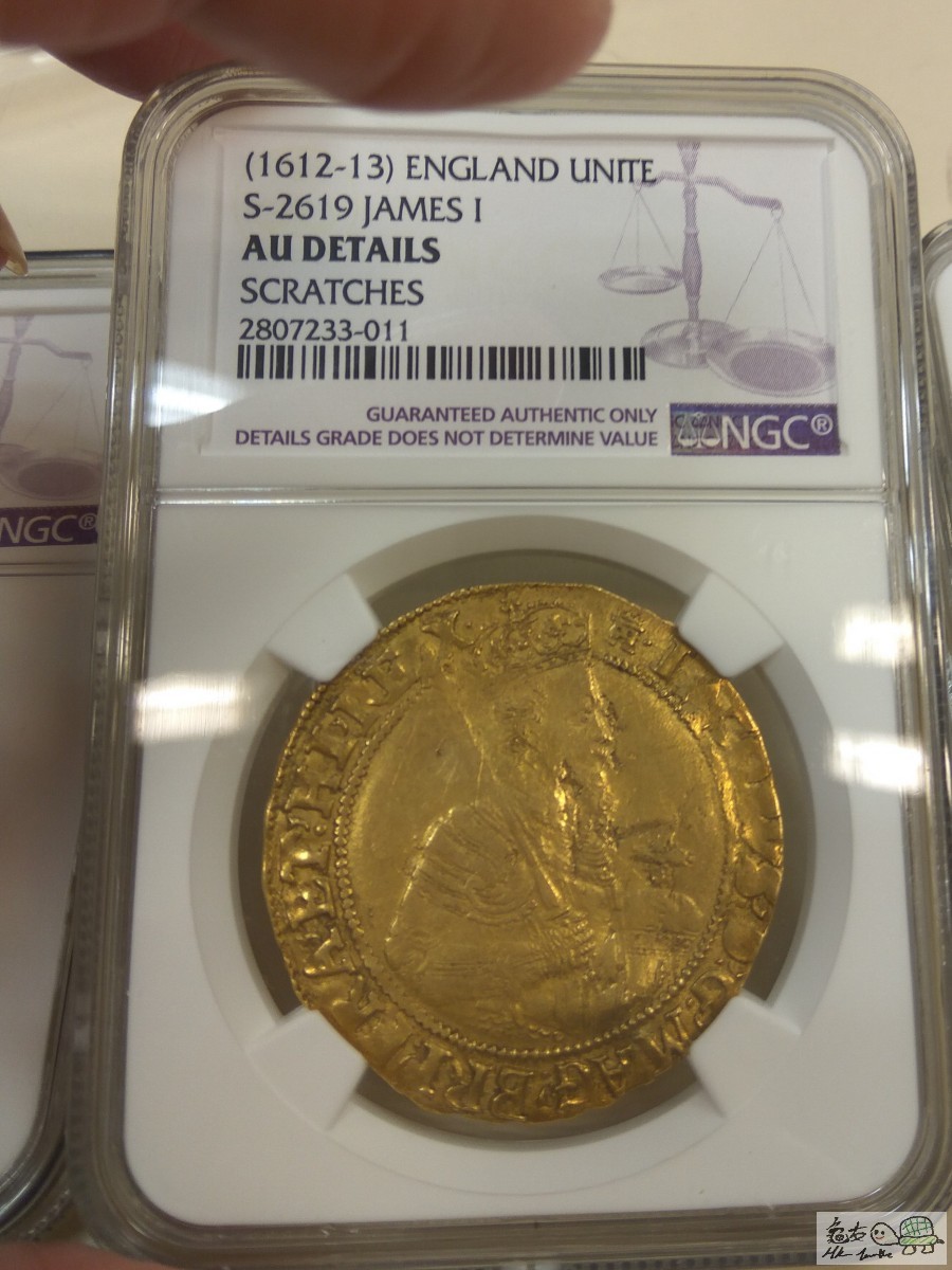 1612-13年詹姆斯一世黃金一英鎊